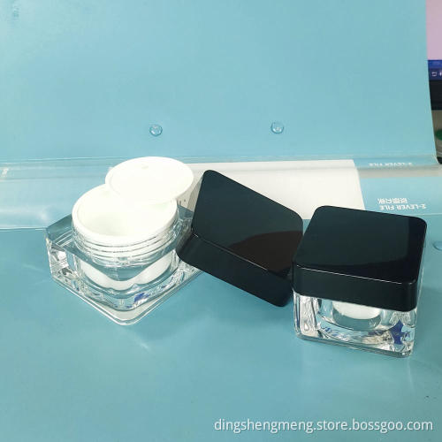 Gesichtspflege kosmetischer Acrylquadrat 30G Cremes Glas